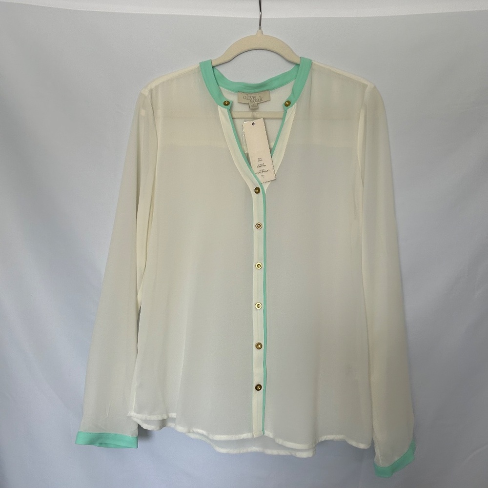 Olive & Oak Women’s Sheer Blouse - Size‎ L